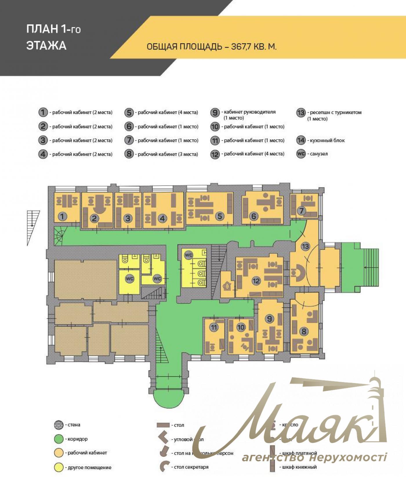Оренда ОСЗ по вул.Саксагаснкого 67-Б, Центр.