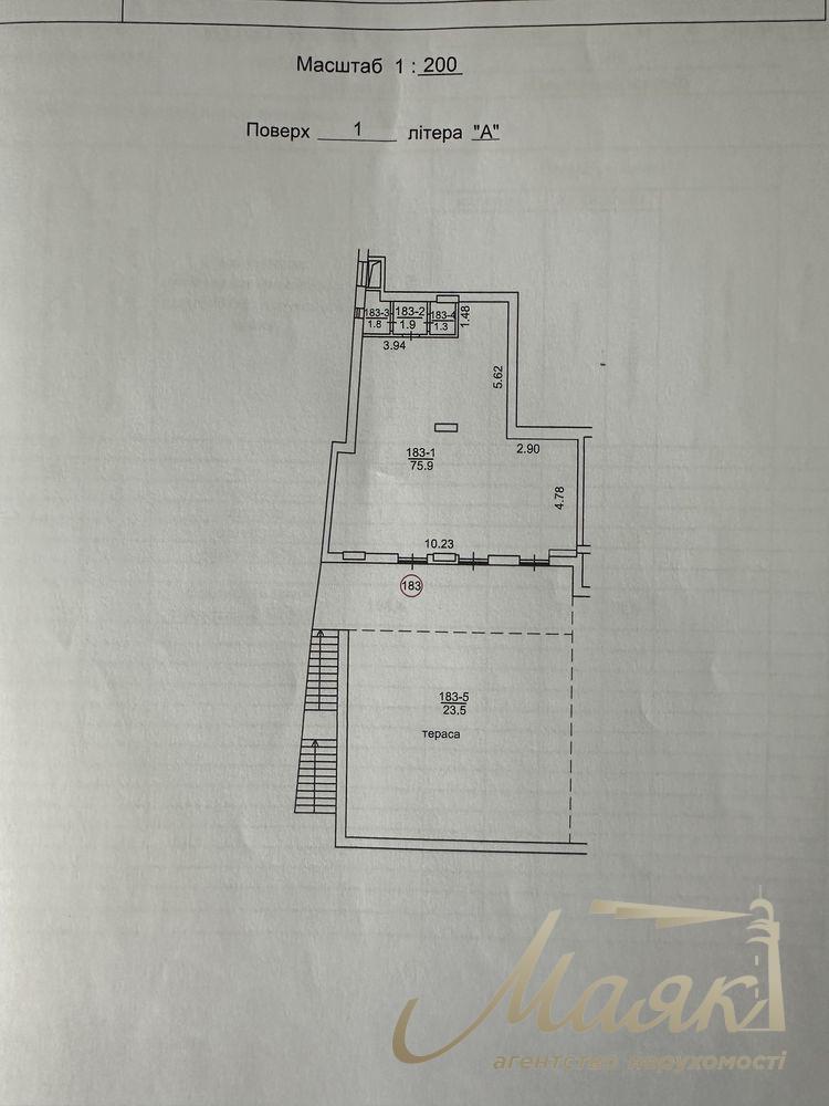 Commercial premises for rent 105m2, Residential Complex "Kamerton", Rechnaya, 4