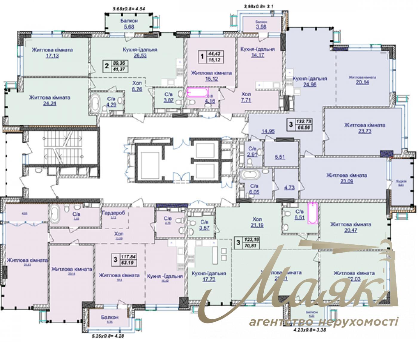 Продаж унікальної 3-х кімнатної квартири, 121 м2 в ЖК Новопечерські Липки Драгомирова