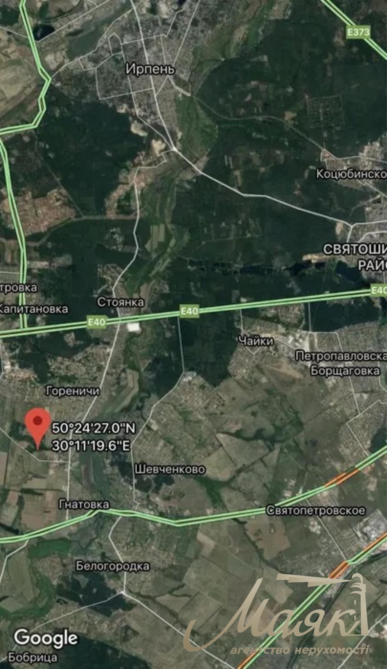 Sale of land plot 2 hectares for construction in the village of Gorenichi