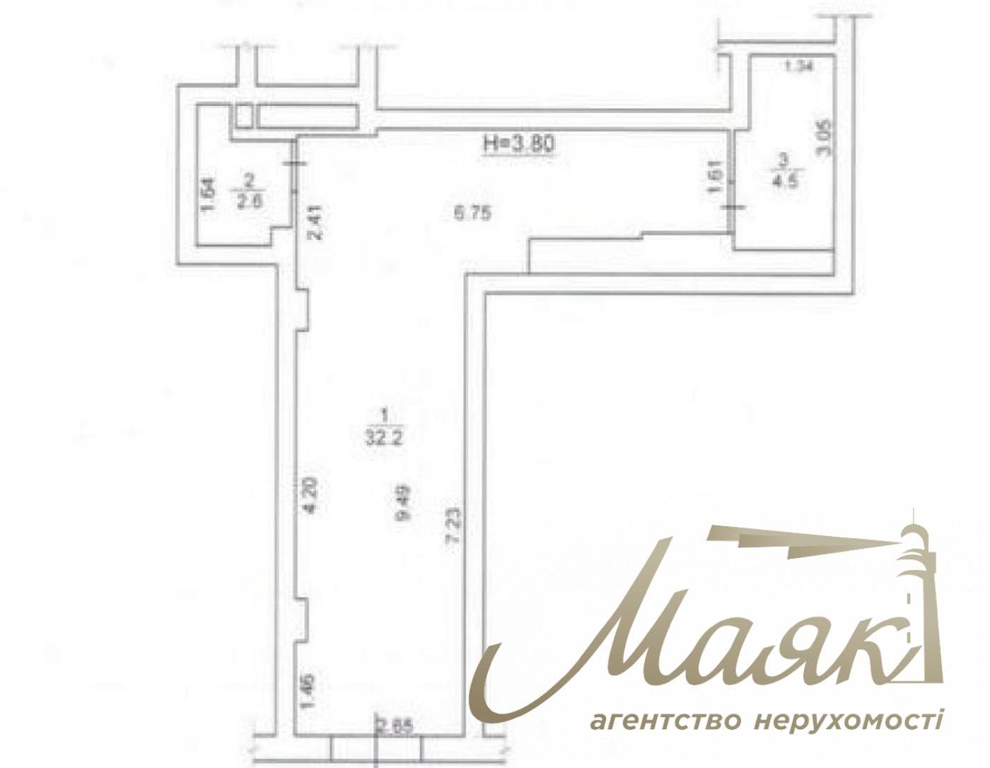 Продаж фасадного комерційного приміщення 40 м.кв. ЖК Річмонд, Печерськ