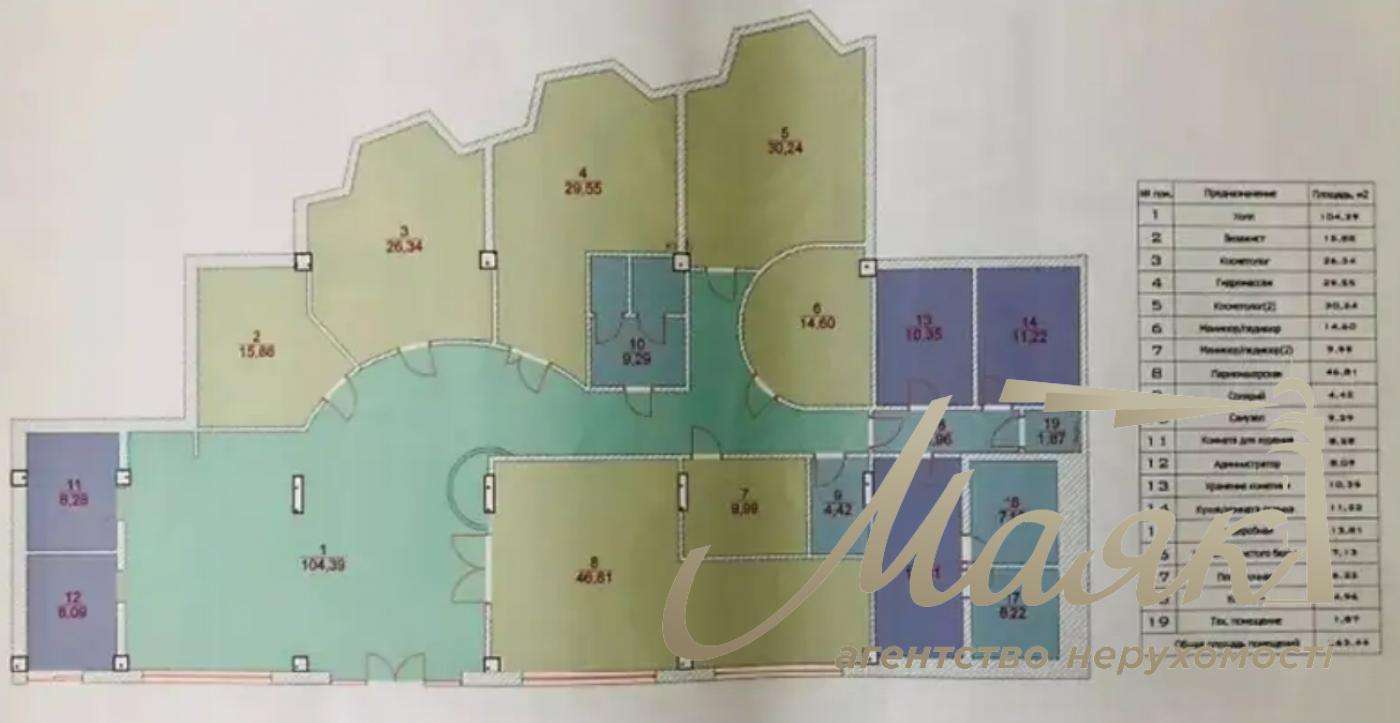 Аренда помещения 373 м2  Печерск  ул. Ольгинская, 6