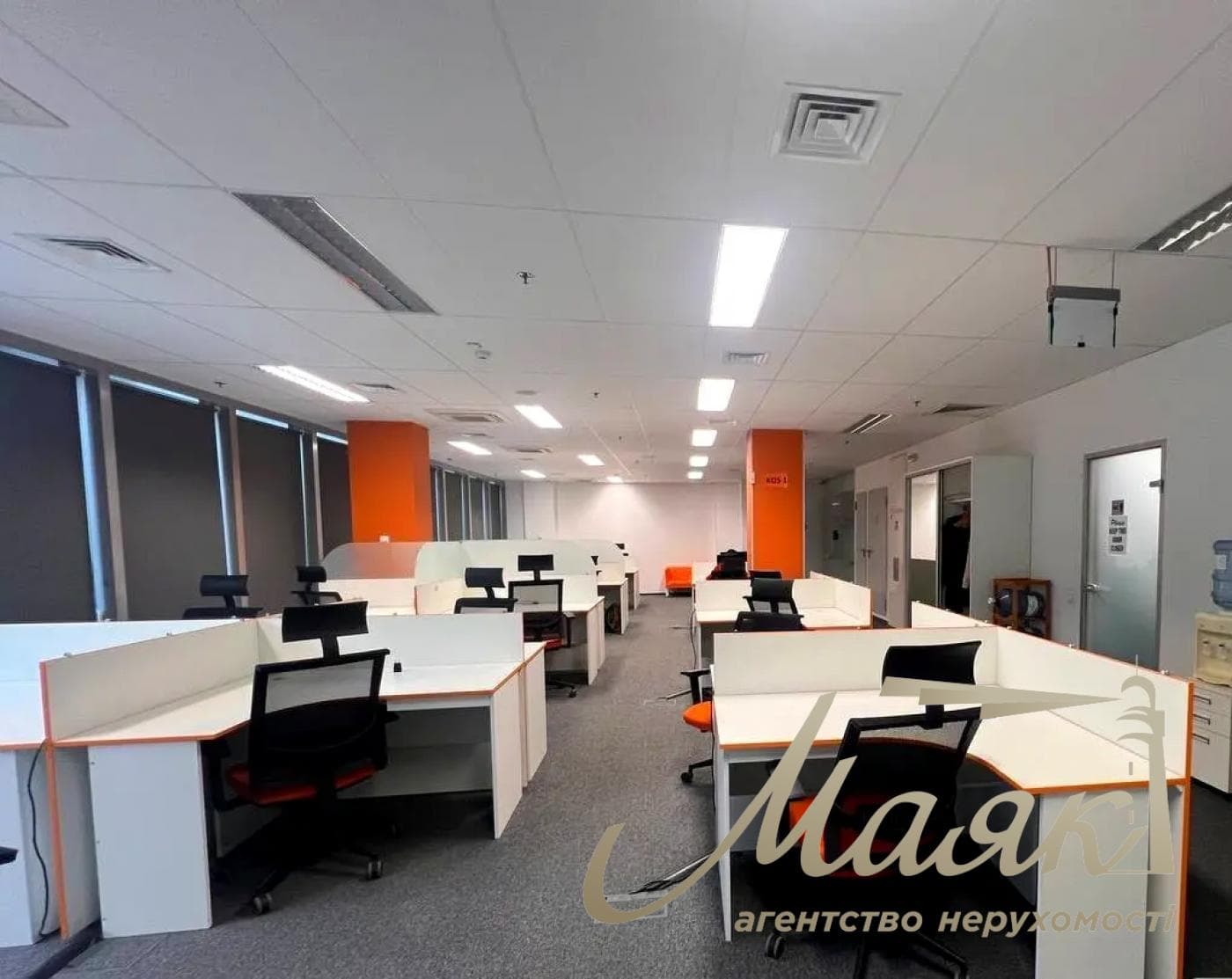 Office space for rent: 1,111 m² in the business center on Leipzigska Street, Pechersk.