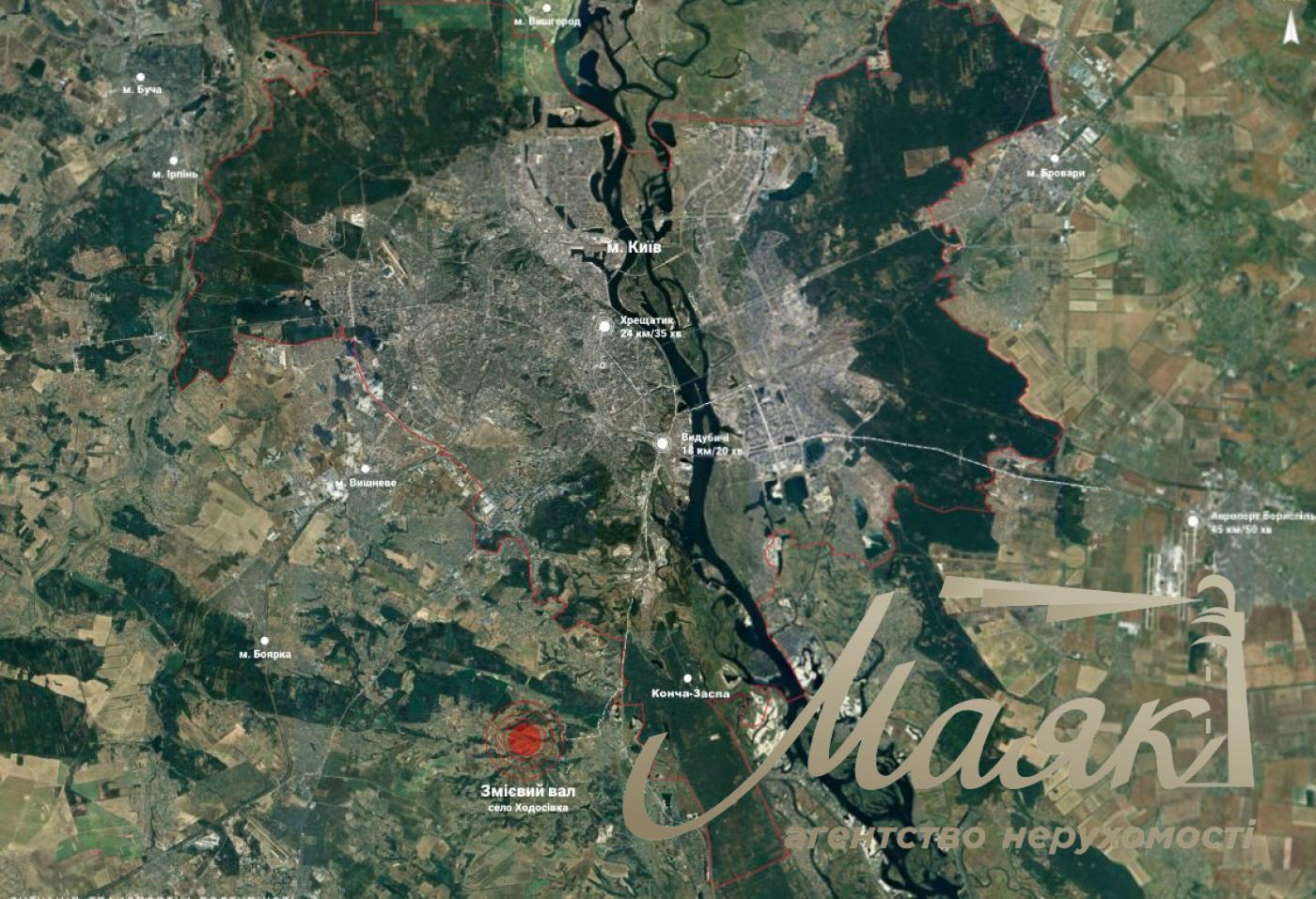 Sale of land for a cottage town, Khodosovka village