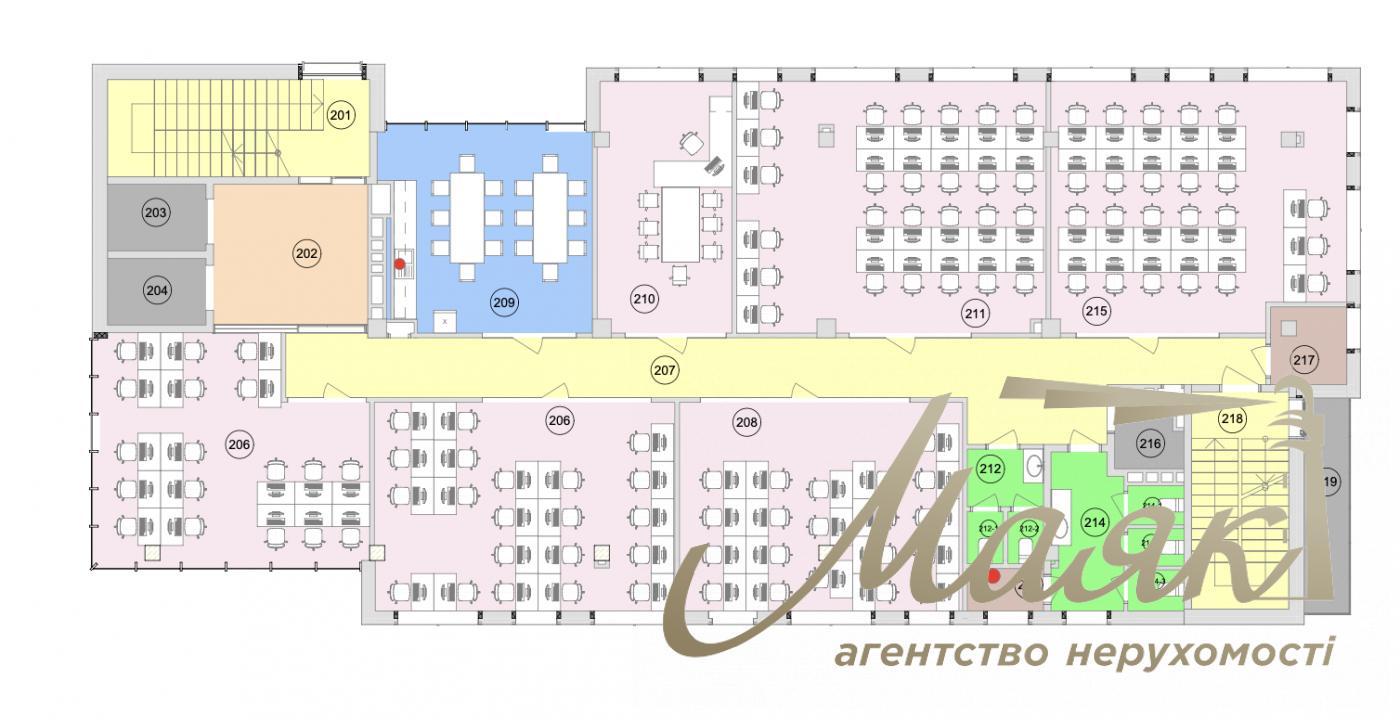 Rent condominium 4200М2 in BC Trinity, 1 Tovarna str., Pechersk