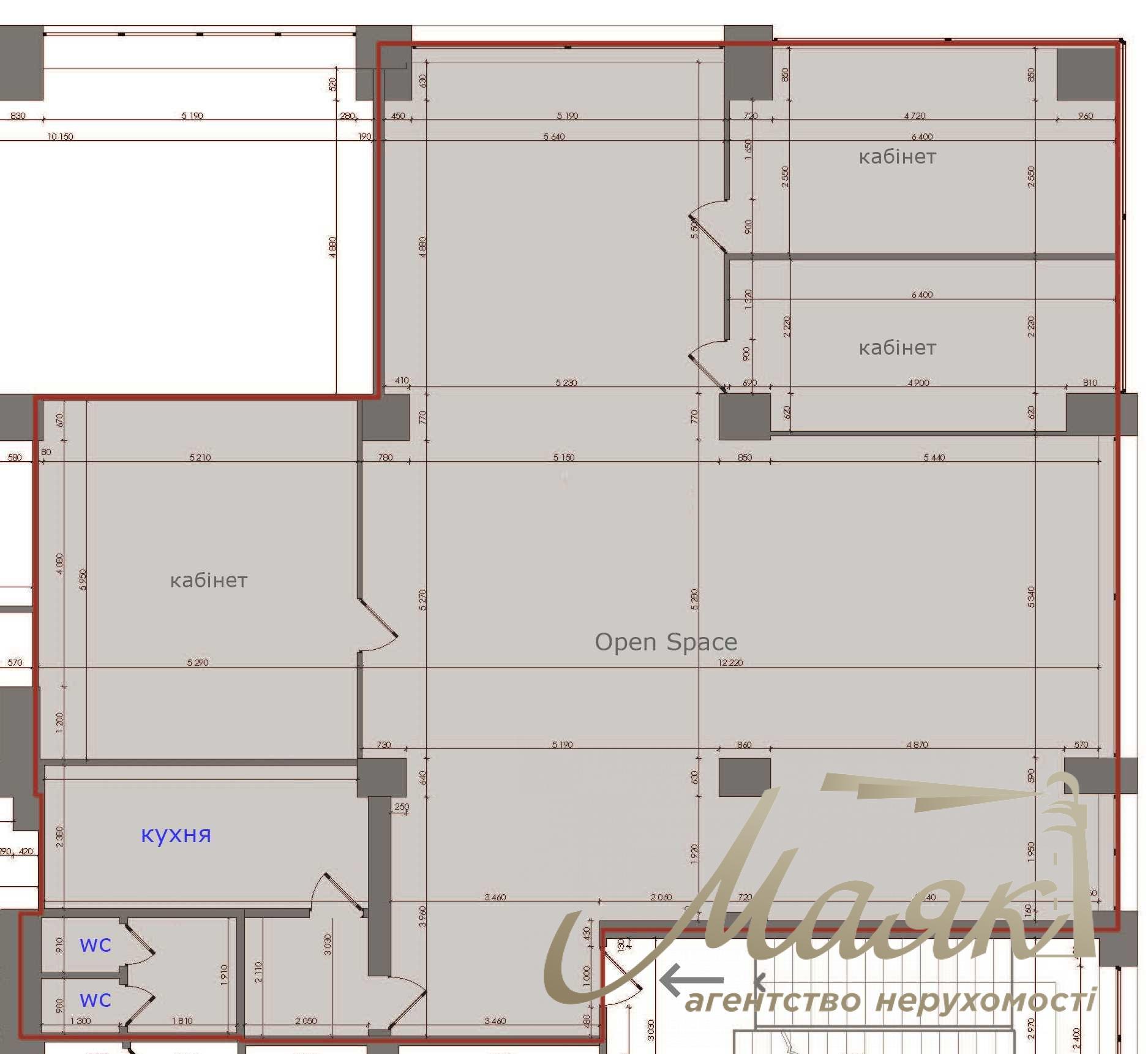 Оренда офісу 248м2 у БЦ Victoria Park, метро Васильківська