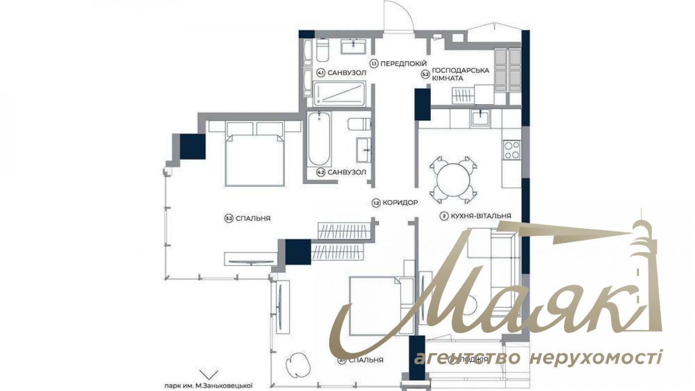 Продаж 3-к квартири в А136 Highlight Tower, Центр