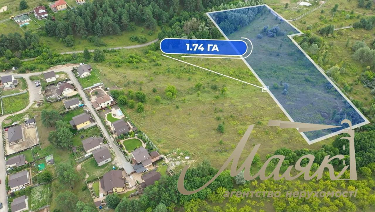 Sale of land in the village of Noviye Bezradichi, 1.74 HA, 2.99 HA, 4.73 HA, Kiev region