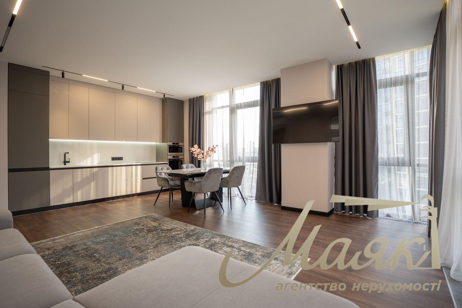 Оренда 2х-кімнатної квартири 102м2 в ЖК Новопечерські липки, вул.Андрія Верхогляда 17-В. (Михайла Драгомирова)