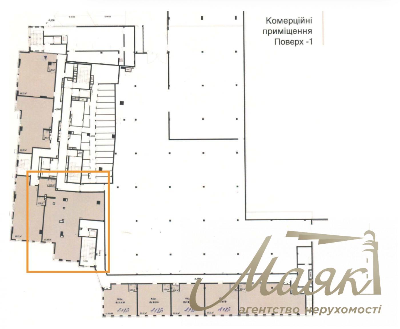 Оренда фасадного 110м2 приміщення ЖК Трініті вул. Тютюнника, 39/2