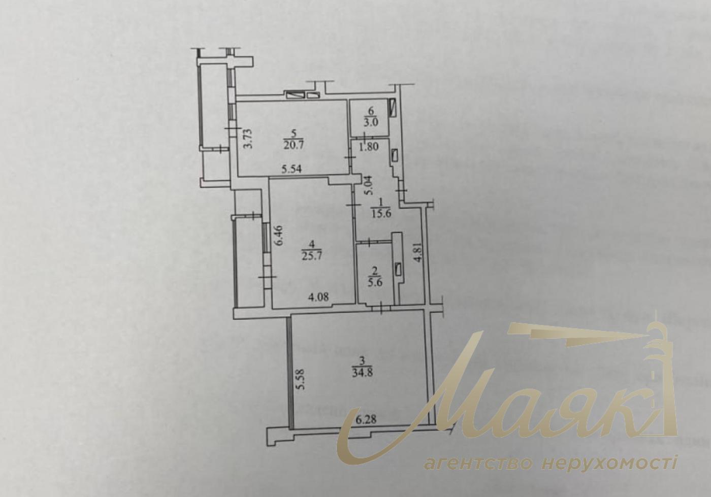 Продаж 3-кімнатної квартири, 118,4м², ЖК Панорама на Печерську, Печерський район, Київ
