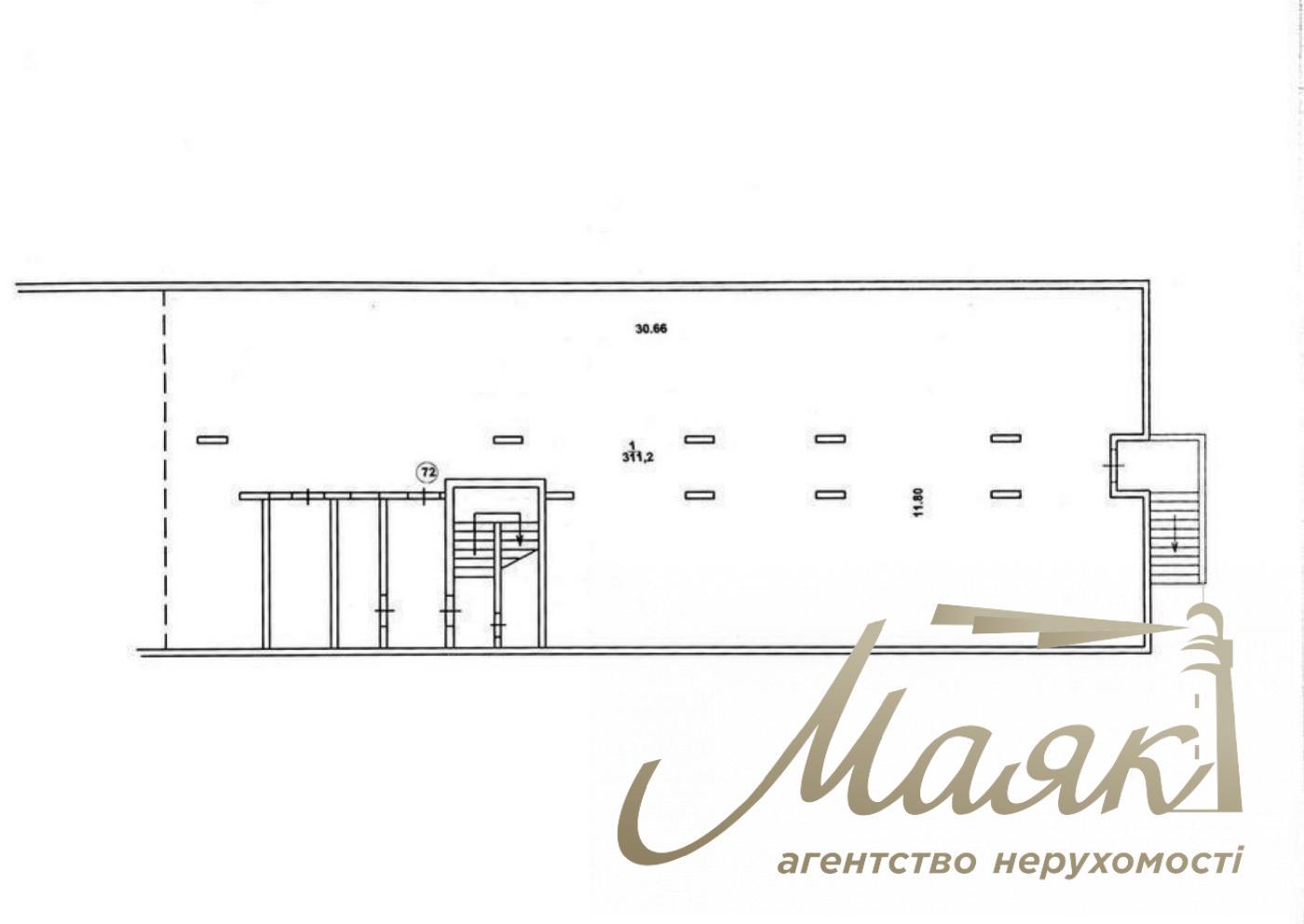 Оренда підвального приміщення (622м2) у ЖК "Parkland", вул. Практична 1