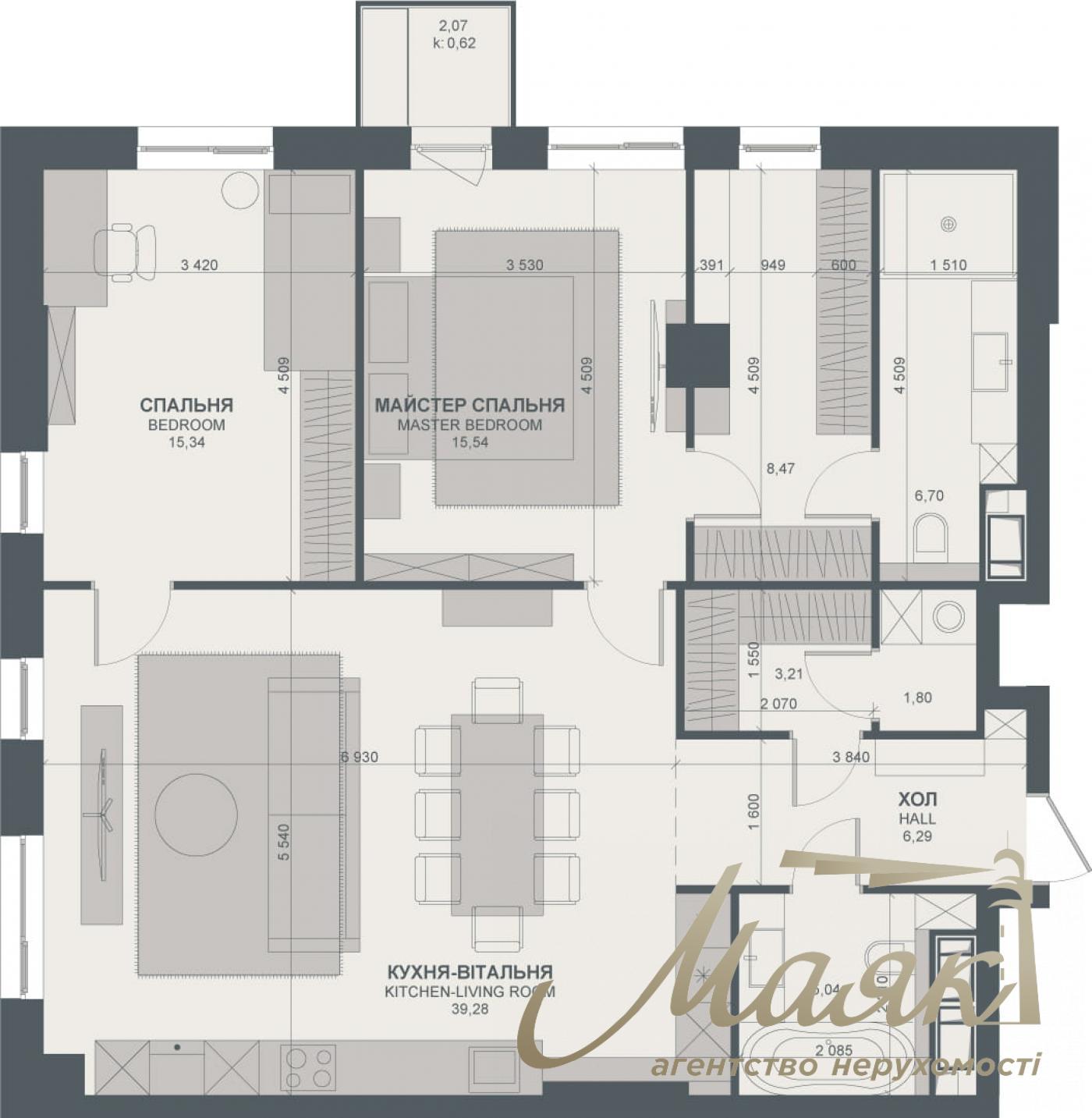 Продажа квартиры, 102м2, ЖК TRIIINITY, Барбюса Анри, Печерск, Киев