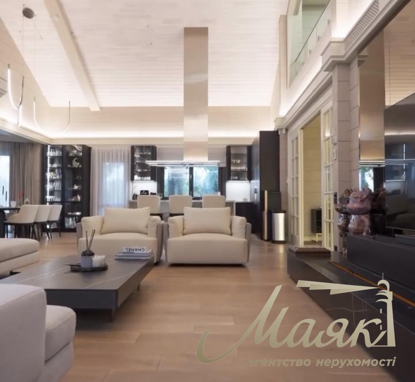 Продажа стильного 5-комнатного дома 377 м² в хуторе Мриги, Конча-Заспа, Голосеевский район Киева