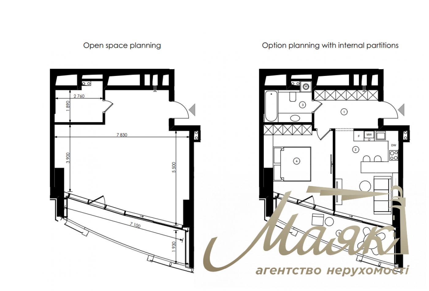 Продаж квартири 55.44 м2 ЖК Nver, бульвар Лесі Українки