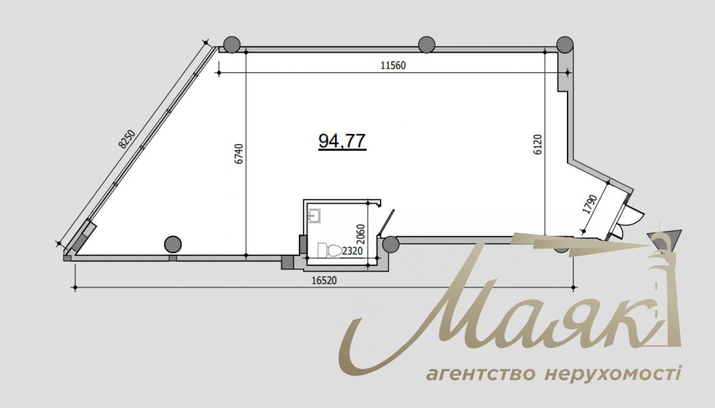Продаж комерційного приміщення 95 м.кв. у ЖК LUCKY LAND, Святошинський р-н