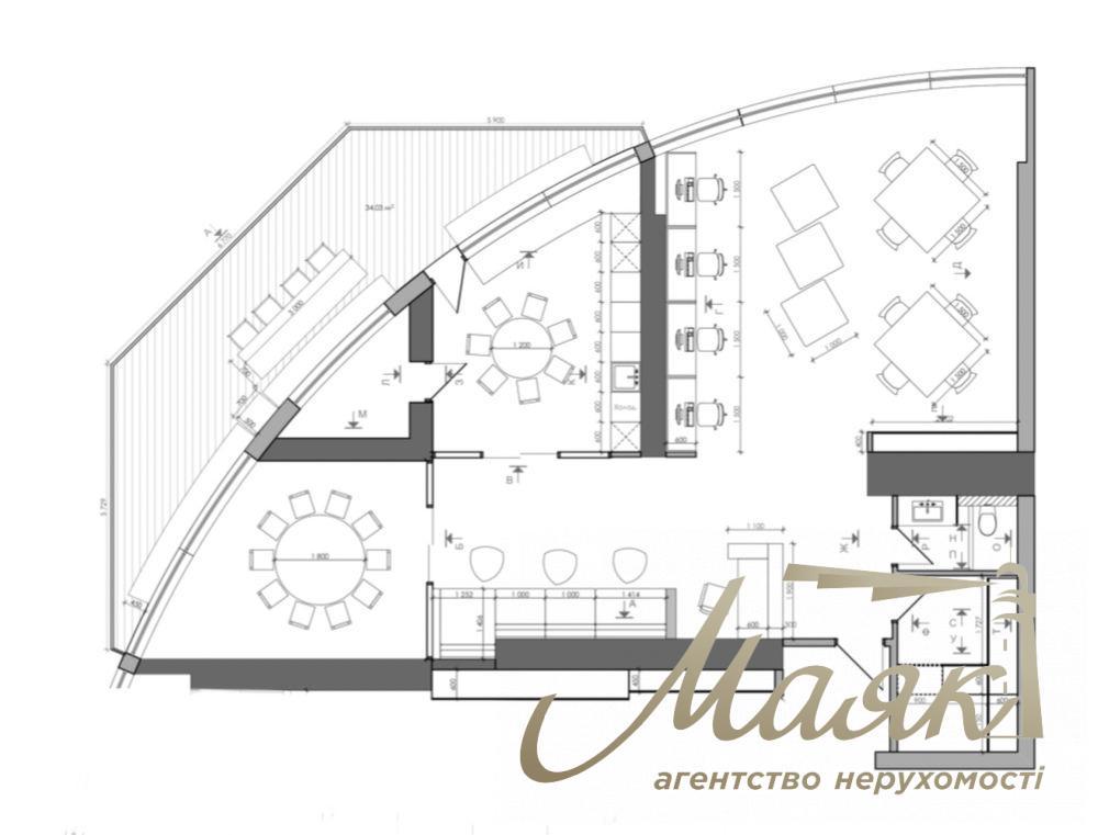 Оренда мебльованого офісу 160 кв.м Кловський узвіз 7 Карнегі