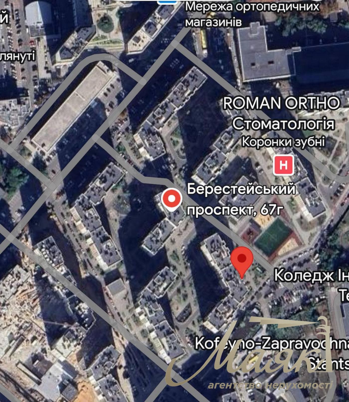 Аренда фасадного помещения 63м2 в ЖК Нивки Парк, пр.Берестейский 67-Г.