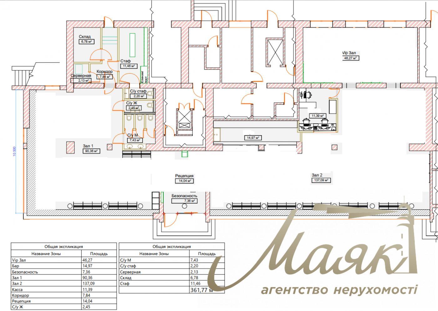 Rent front office 363 m², Goloseevsky Prospekt Kyiv