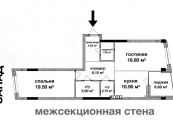 Продажа 2-ух комнатной квартиры в ЖК Рыбальский, 72 м2