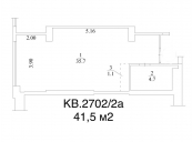 Продажа 1 к. квартиры 41 м2 Драгомирова, Печерск, Киев