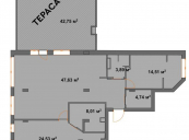 Продажа 3-х комнатной квартиры, 100 м2 с террасой 43 м2 в ЖК Республика Теремки