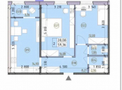 Продажа 2-х комнатной квартиры, 59 м2 в ЖК Новая Англия Честер Голосеево