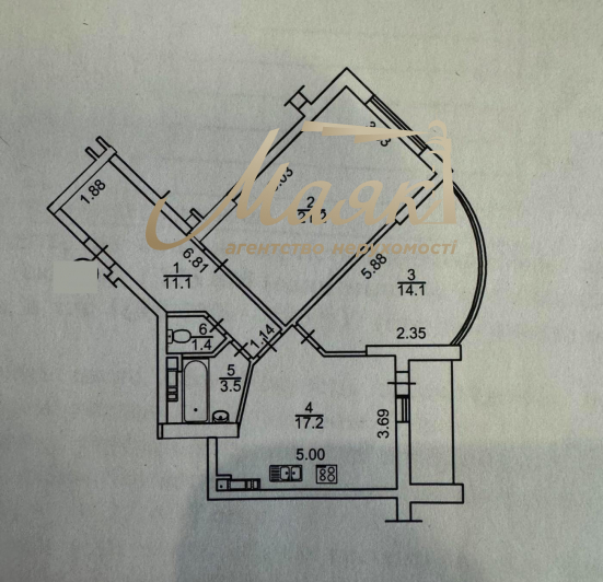 Продажа 2к квартира ЖК 4 Сезона. 