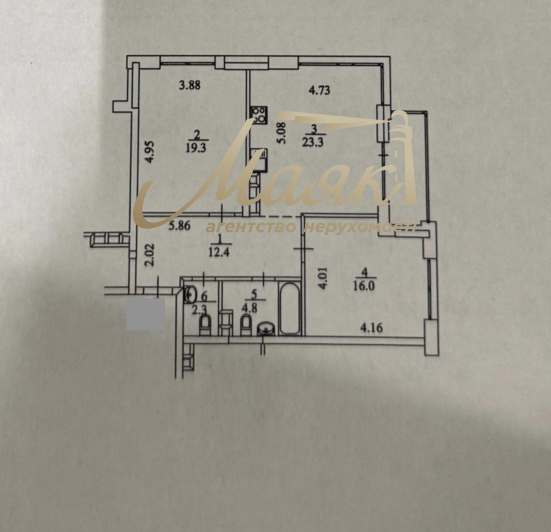 Продажа 2-комнатной квартиры 82,3м2, ЖК "Французкий квартал2" Центр