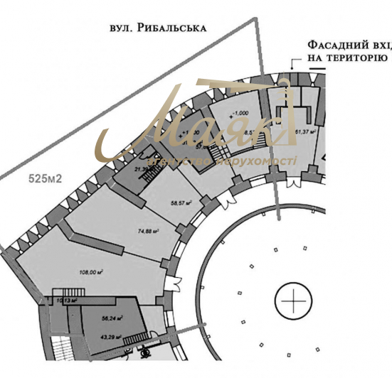 Аренда коммерческого помещения (525 м2) в БЦ "Башта №5", Печерск