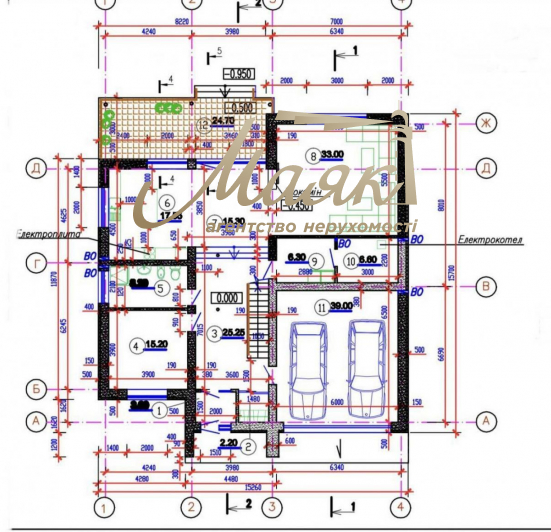 Продажа готового дома 370 м2 с участком 11 соток в Гатном